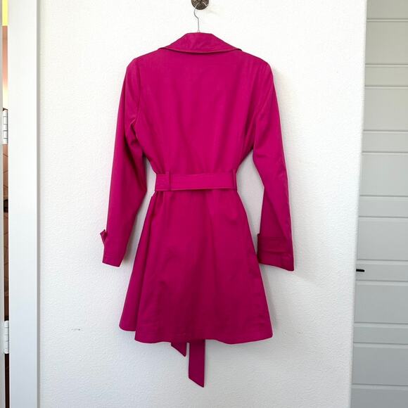 Savoir Pink Trench Coat UK 12/US 8, Barbiecore, Excellent Condition - Picture 4 of 9